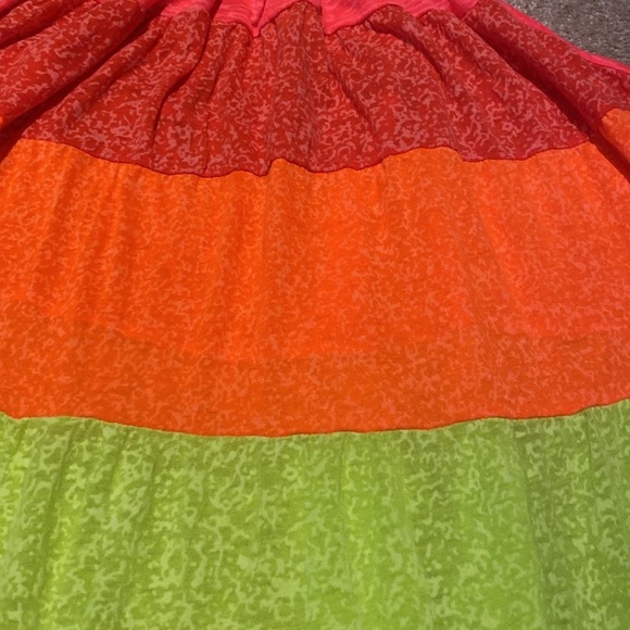 Pitusa Revolve Popsicle Rainbow Maxi Halter Top Dress Petite Size 6-14 - Picture 7 of 11